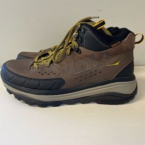 HOKA One One Men’s TOR SUMMIT MID WP BROWN / GOLDEN ROD Hiking Trail BOOTS 10.5